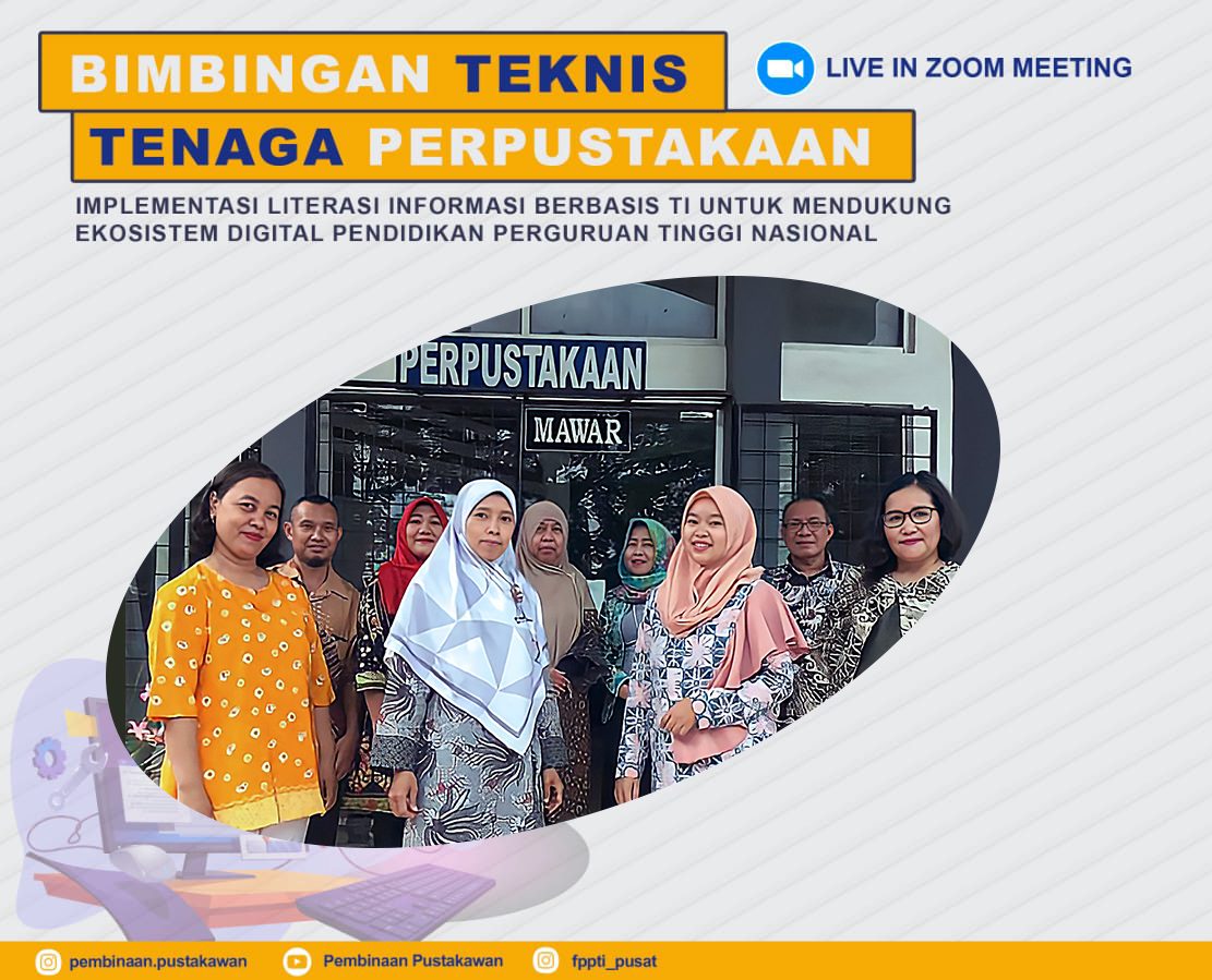 Bimbingan Teknisi Tenaga Perpustakaan Provinsi Lampung dan Bangka Belitung Tahun 2022